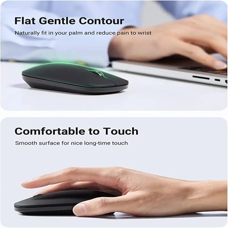 UGREEN 2.4G Silent Wireless Bluetooth 5.0 Optical Mouse USB Receiver 4000 DPI PC Laptop Chromebook MacBook Starry (90531) - Image 4