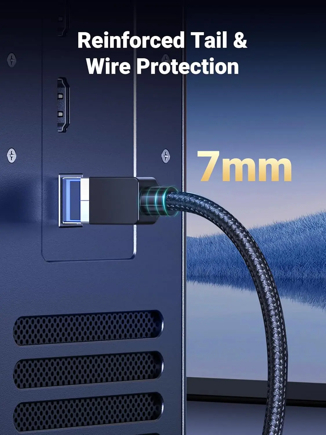 UGREEN 1M Cat 8 Ethernet Cable 40Gbps 2000MHz Pure Copper Braided Shielded RJ45 Gaming Streaming 4K 8K Network Cable 80429 - Image 3