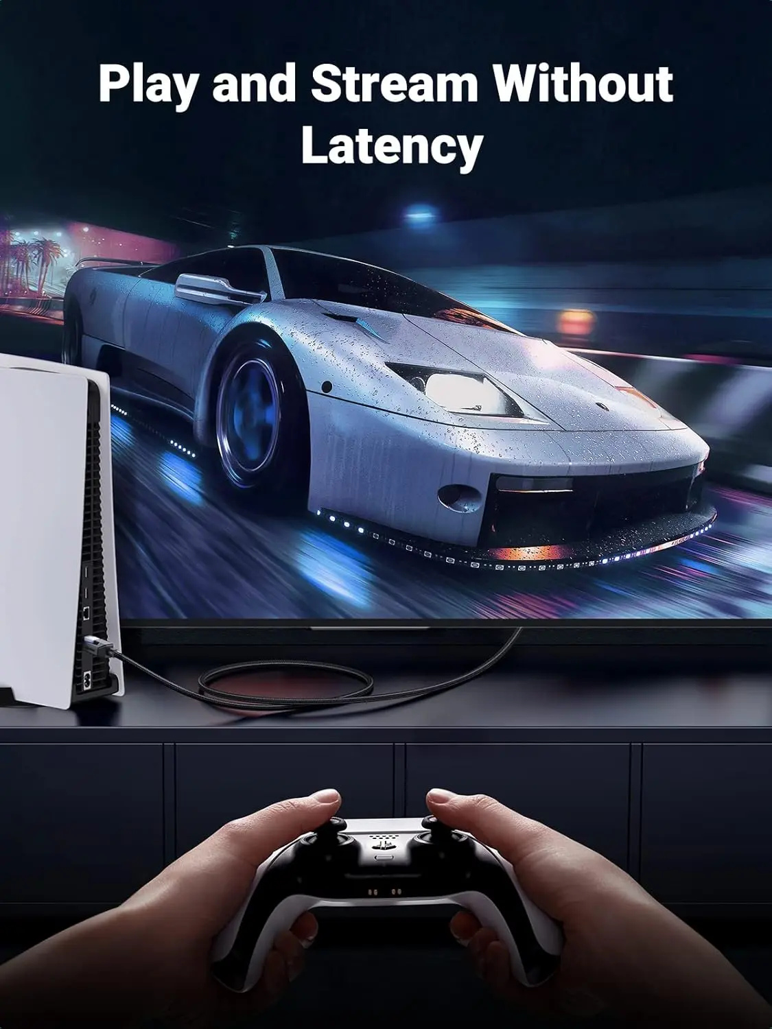 UGREEN 1M Cat 8 Ethernet Cable 40Gbps 2000MHz Pure Copper Braided Shielded RJ45 Gaming Streaming 4K 8K Network Cable 80429 - Image 5