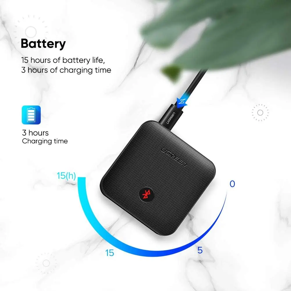 UGREEN Bluetooth 5.0 Transmitter Receiver 2-in-1 aptX Low Latency Wireless Audio Adapter TV Car AUX Optical USB 70158 - Image 7