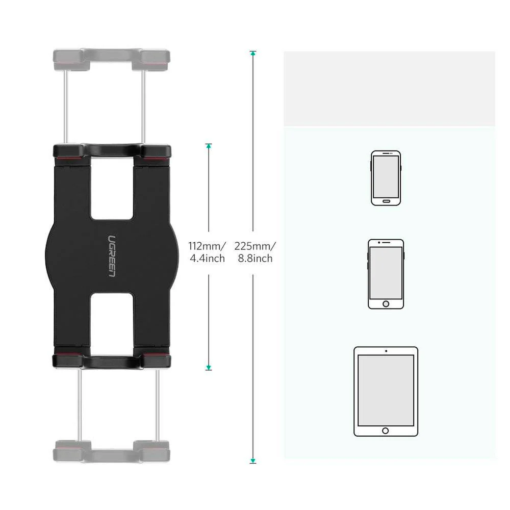 UGREEN Universal Tablet & Phone Holder 360° Rotating with Folding Long Arm – Adjustable 180° Arms, Desk & Bed Clamp (Fits 4"–12.9") (50394) - Image 13